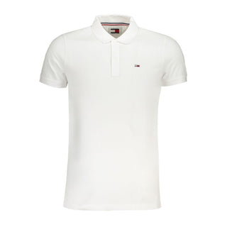 Tommy Hilfiger White Cotton Polo Shirt