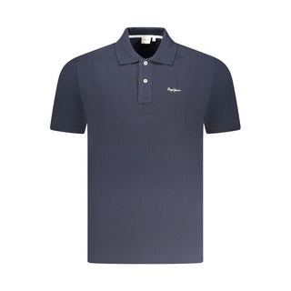 Pepe Jeans Blue Cotton Men Polo Shirt