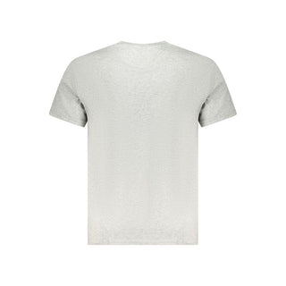 Tommy Hilfiger Gray Cotton Men T-Shirt