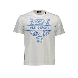 Plein Sport White Cotton Men T-Shirt