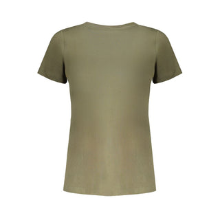 Pepe Jeans Green Cotton Tops & T-Shirt