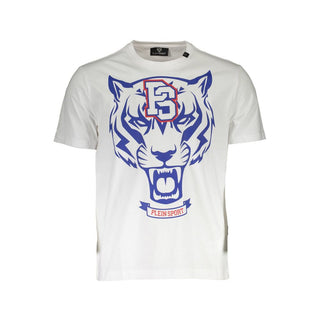 Plein Sport White Cotton Men T-Shirt