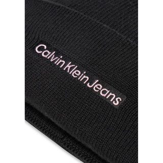 Calvin Klein Jeans Black Cotton Caps Baseball Hat