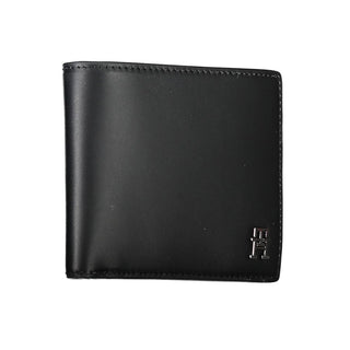 Tommy Hilfiger Black Leather Men Wallet