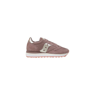 Saucony Pink Suede Leather Sneaker