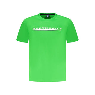 North Sails Green Cotton Men T-Shirt