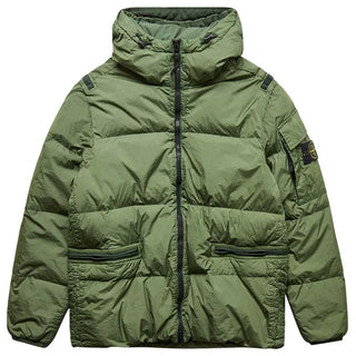 Stone Island Green Nylon Men Jacket