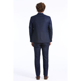 Baldinini Trend Blue Wool Men Suit