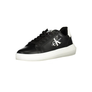 Calvin Klein Black Leather Men Sneaker