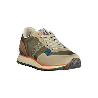 Napapijri Beige Polyester Men Sneaker