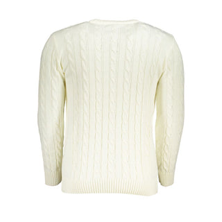 U.S. Grand Polo White Fabric Sweater