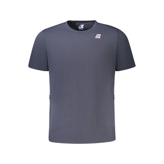 K-WAY Blue Polyester Men T-Shirt