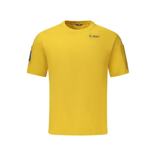 K-WAY Yellow Cotton Men T-Shirt