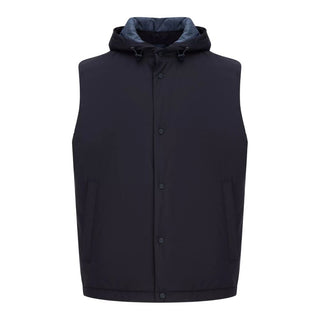 Herno Blue Nylon Vest