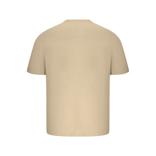 Hugo Boss Beige Cotton Men T-Shirt