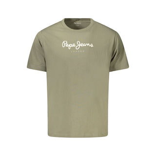 Pepe Jeans Green Cotton Men T-Shirt