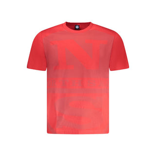 North Sails Red Cotton Men T-Shirt