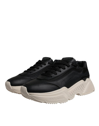 Dolce & Gabbana Black White Daymaster Low Top Sneakers Shoes