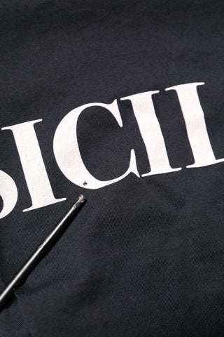 Dolce & Gabbana Black Sicilia Crew Neck Short Sleeve T-shirt