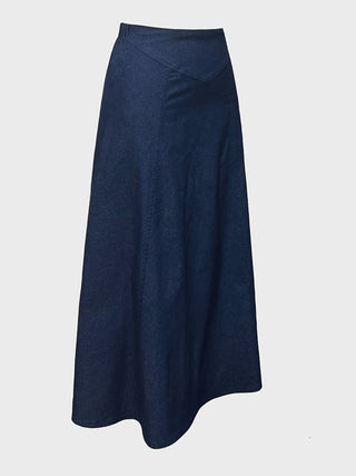 Comfortable and fashionable denim skirt, versatile long skirt for every day, women's clothing 