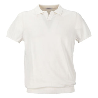 People Of Shibuya White Cotton Polo Shirt