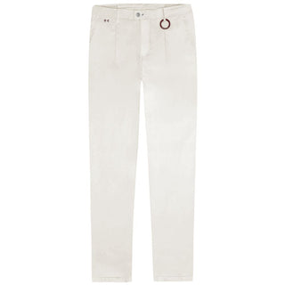 Tramarossa White Cotton Jeans & Pant