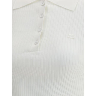 Courrèges Cropped Polo Shirt