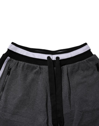 Dolce & Gabbana Dark Gray Cotton Bermuda Sweatshorts Shorts