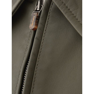 Lardini Green Leather Jackets & Coat