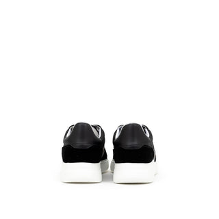 Axel Arigato Black And White Fabric And Leather Athletic Sneakers