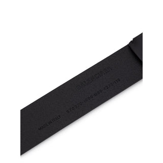 Balenciaga Black Leather Belt