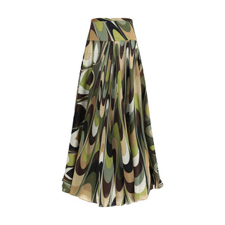 Emilio Pucci Onde print long Skirt