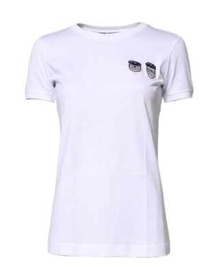 Dolce & Gabbana White #DGFamily Cotton Crew Neck T-shirt
