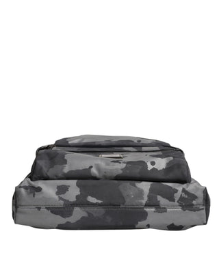 Dolce & Gabbana Black Camouflage Shoulder Strap Logo Plaque Bag