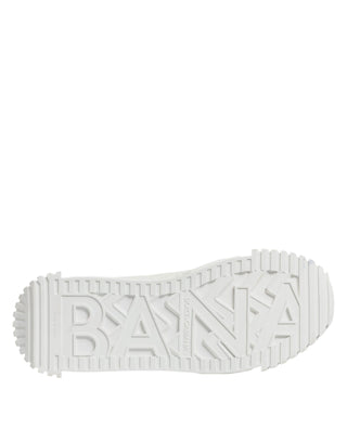 Dolce & Gabbana White Leather Low Top NS1 Sneakers Shoes