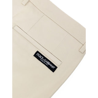 Dolce & Gabbana Beige Cotton Bermuda Shorts