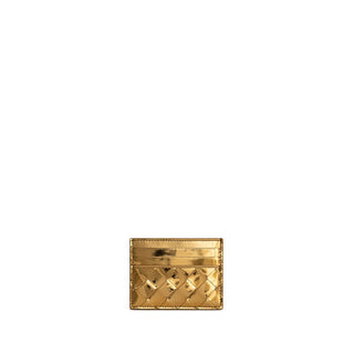 Bottega Veneta Gold Leather Wallet