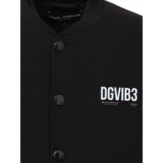 Dolce & Gabbana Black Viscose Jackets & Coat