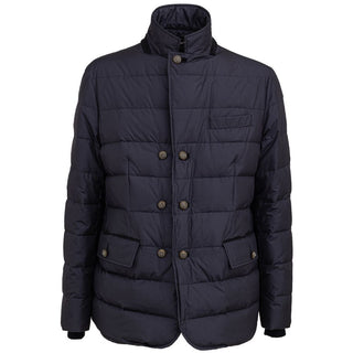 Dolce & Gabbana Blue Polyester Jackets & Coat