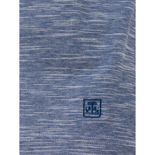 Corneliani Blue Cotton Polo Shirt