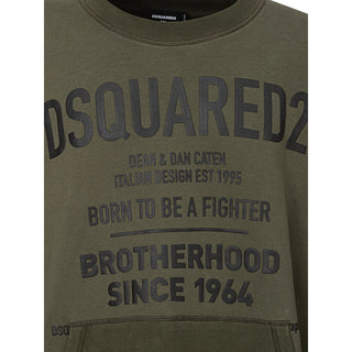 Dsquared² Green Cotton Sweatshirt