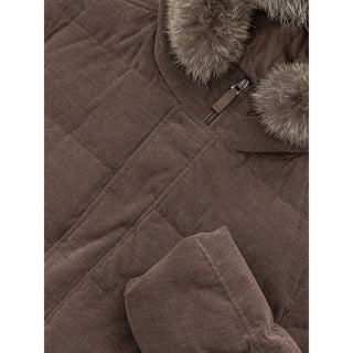 Herno Brown Cotton Jackets & Coat