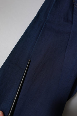 Dolce & Gabbana Dark Blue Cotton GOLD Dress Formal Shirt