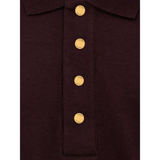 Dunhill Bordeaux Cashmere Polo Shirt