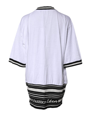 Dolce & Gabbana White Cotton DG Fashion Crew Neck Tee T-shirt