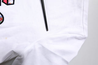 Dolce & Gabbana White Cotton Logo Print Round Neck T-shirt