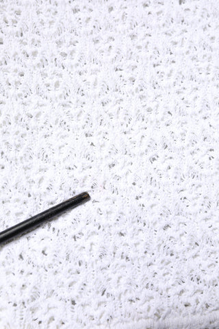 Dolce & Gabbana White Viscose Short Sleeve Crochet Top