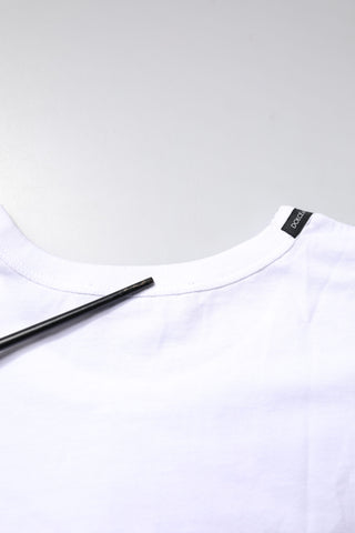 Dolce & Gabbana White Cotton Crew Neck Cropped Top T-shirt