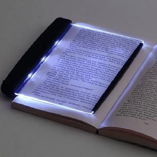 1pc LED Flat Book Light, Full Page Book Light for Car Airplane Reading, Eye Protection Board, Reading Bookmark, Great Gift for Traveler Bookworm Reader 