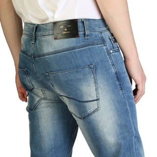Yes Zee Blue Cotton Men's Slim Fit Jean